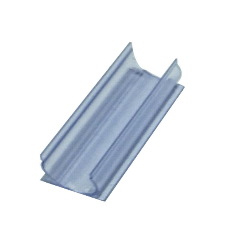 A 17mm round LED neon flex mounting clip, showcasing its durable and flexible design for easy installation of neon lights.