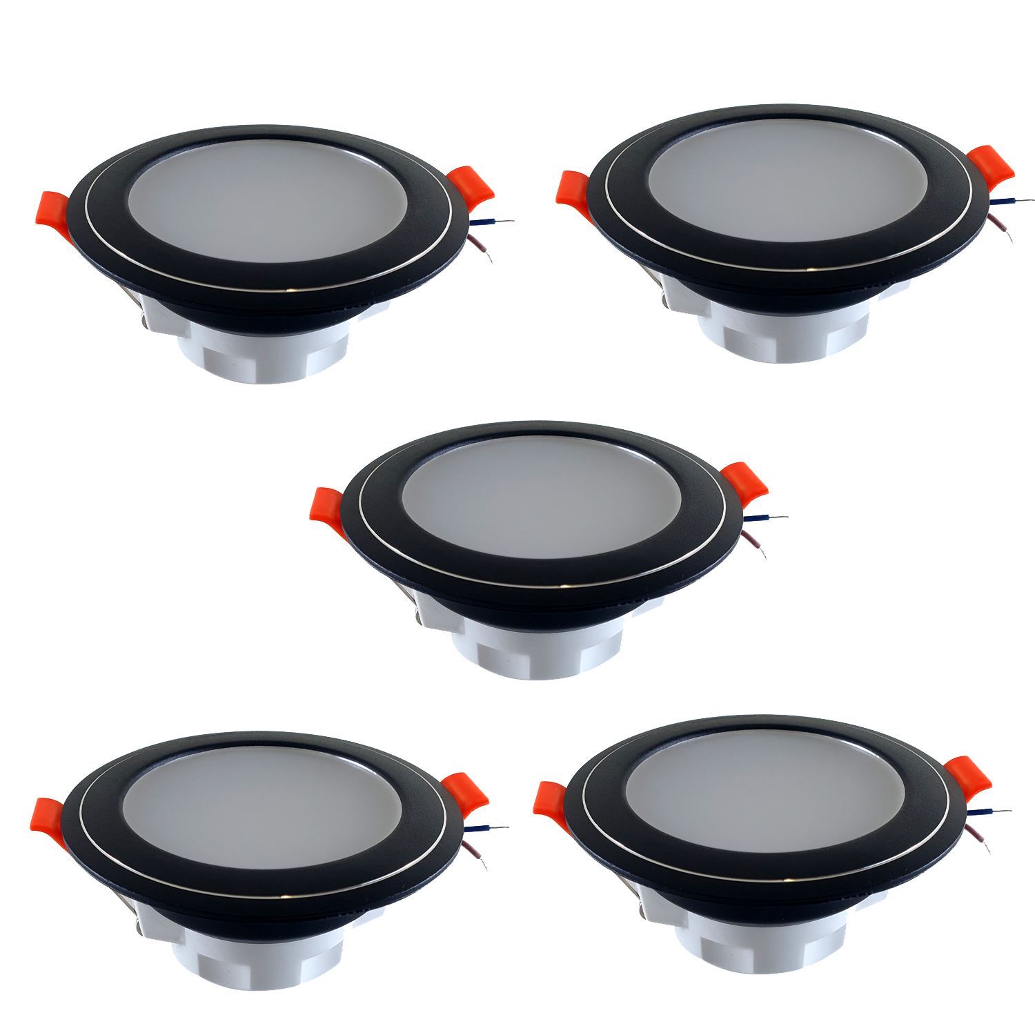 New LED Recessed Ceiling Round Panel Down Light in cool white and warm white options, showcasing its sleek design and modern aesthetic.