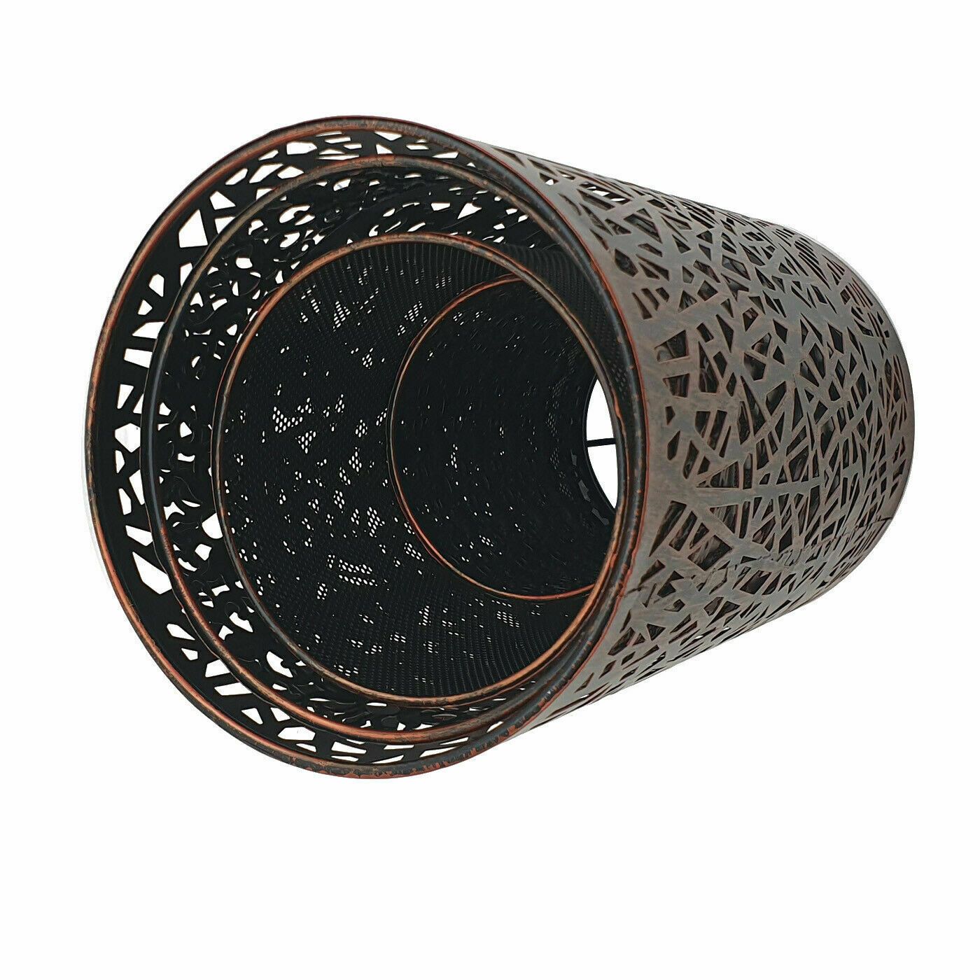 Retro Drum Cage Hanging Pendant Lamp Shade in various colors, showcasing its industrial design and versatility.