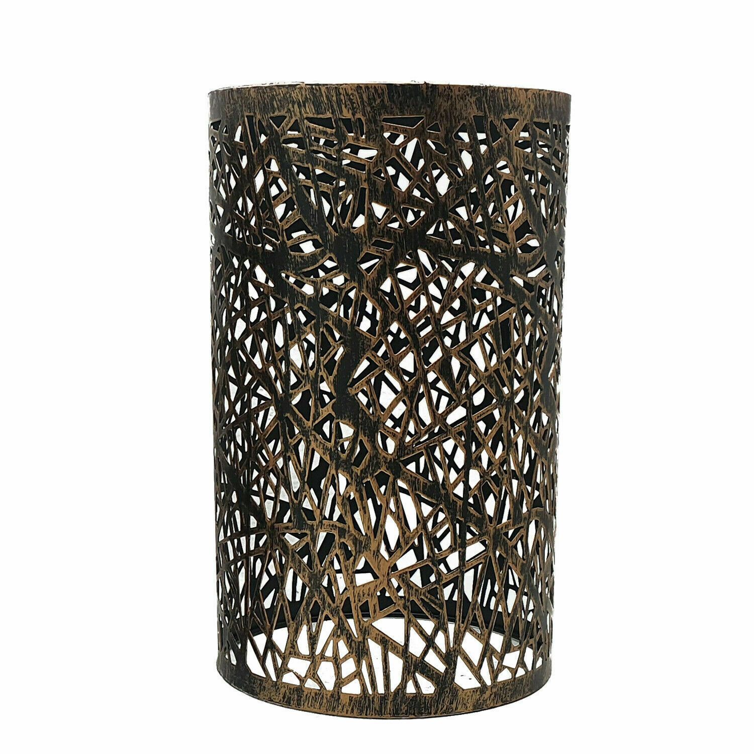 Retro Drum Cage Hanging Pendant Lamp Shade in various colors, showcasing its industrial design and versatility.