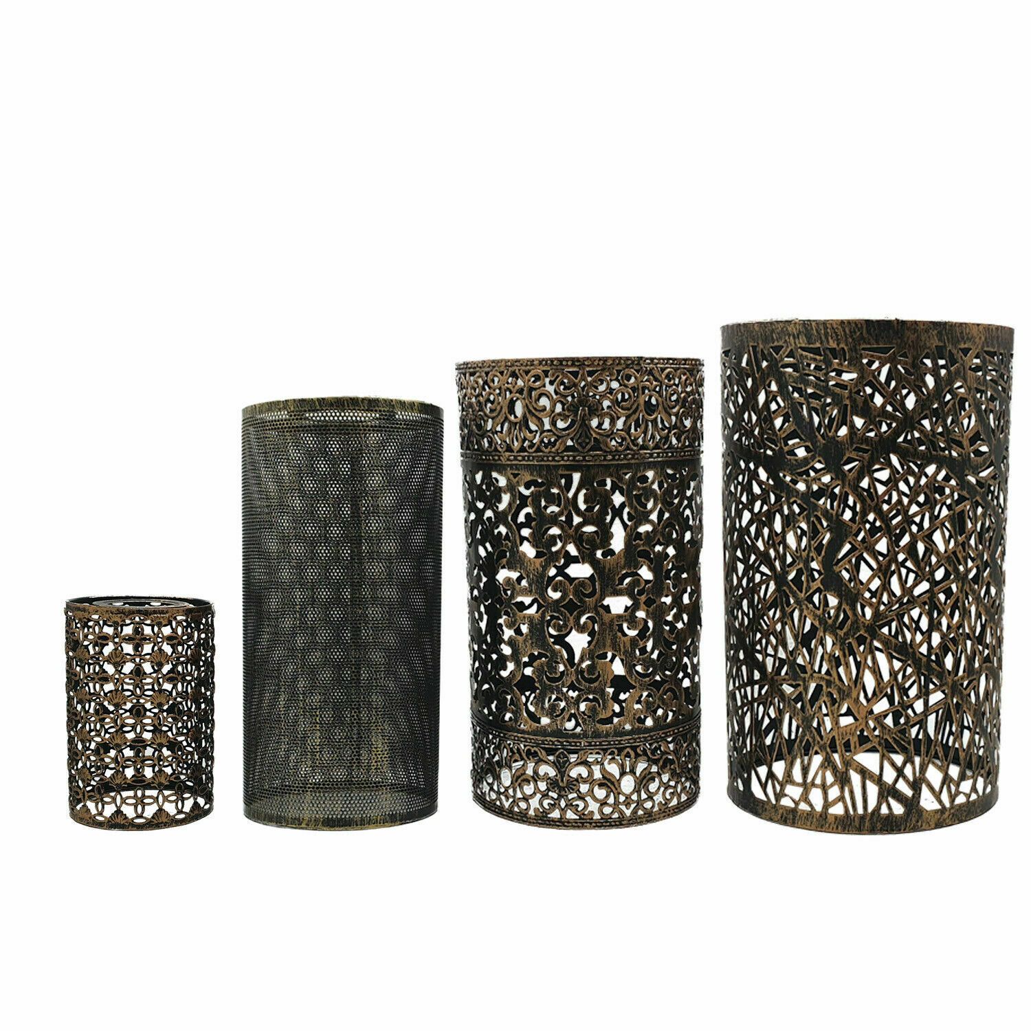 Retro Drum Cage Hanging Pendant Lamp Shade in various colors, showcasing its industrial design and versatility.