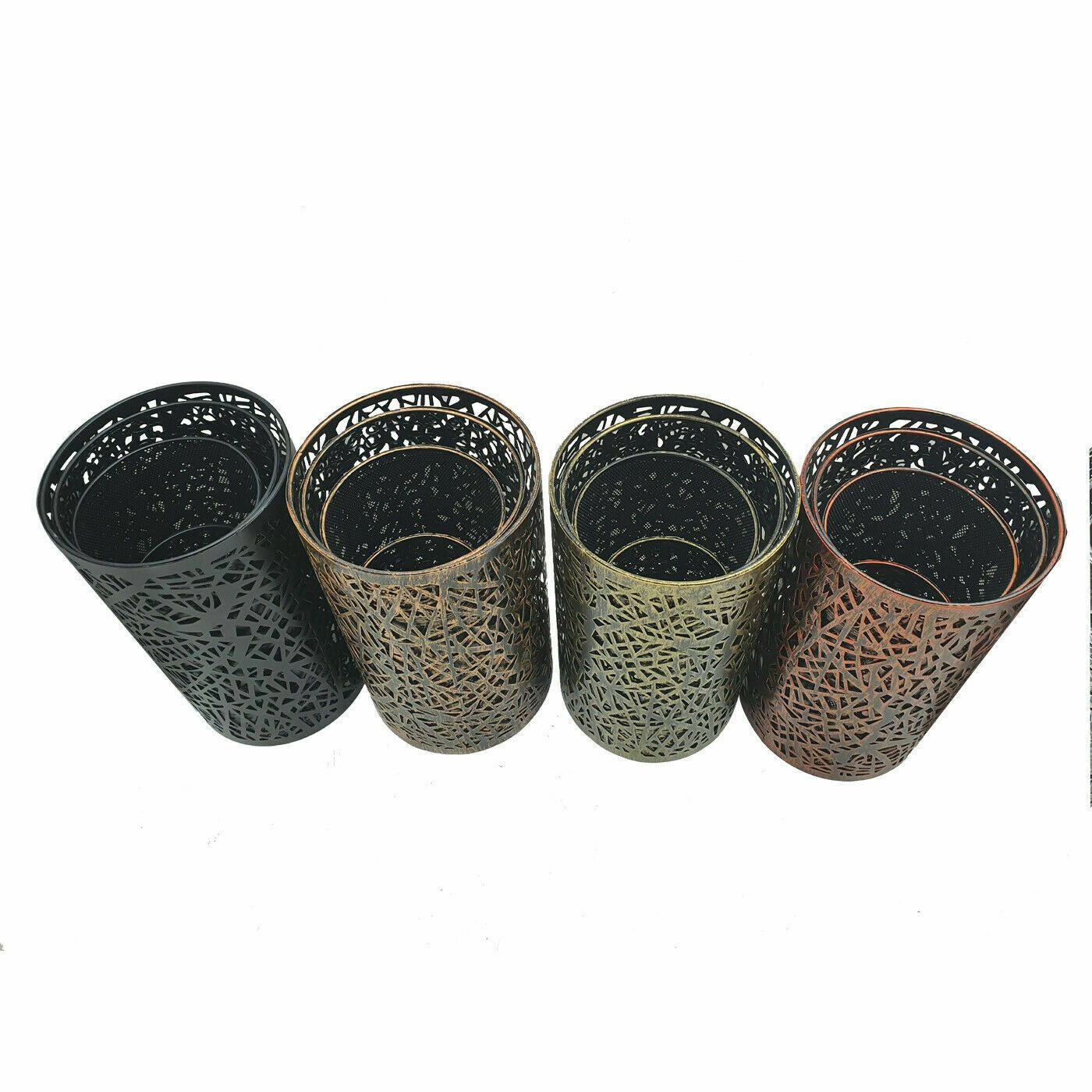 Retro Drum Cage Hanging Pendant Lamp Shade in various colors, showcasing its industrial design and versatility.