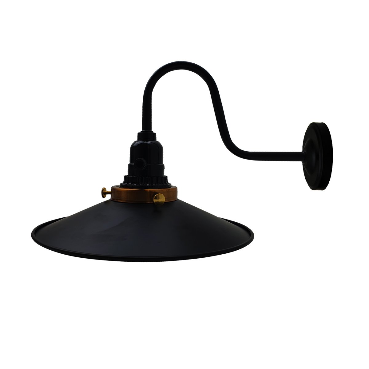 Retro Industrial Indoor Metal Lily Cage Wall Light Sconce in black, showcasing its vintage design and E27 lamp base.