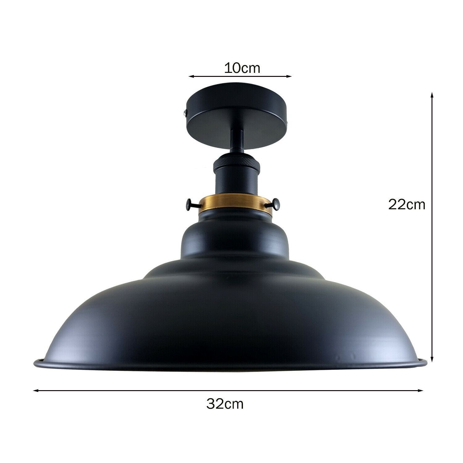 Antique style semi flush mount ceiling lamp with a metal finish, showcasing its elegant design and available colors.