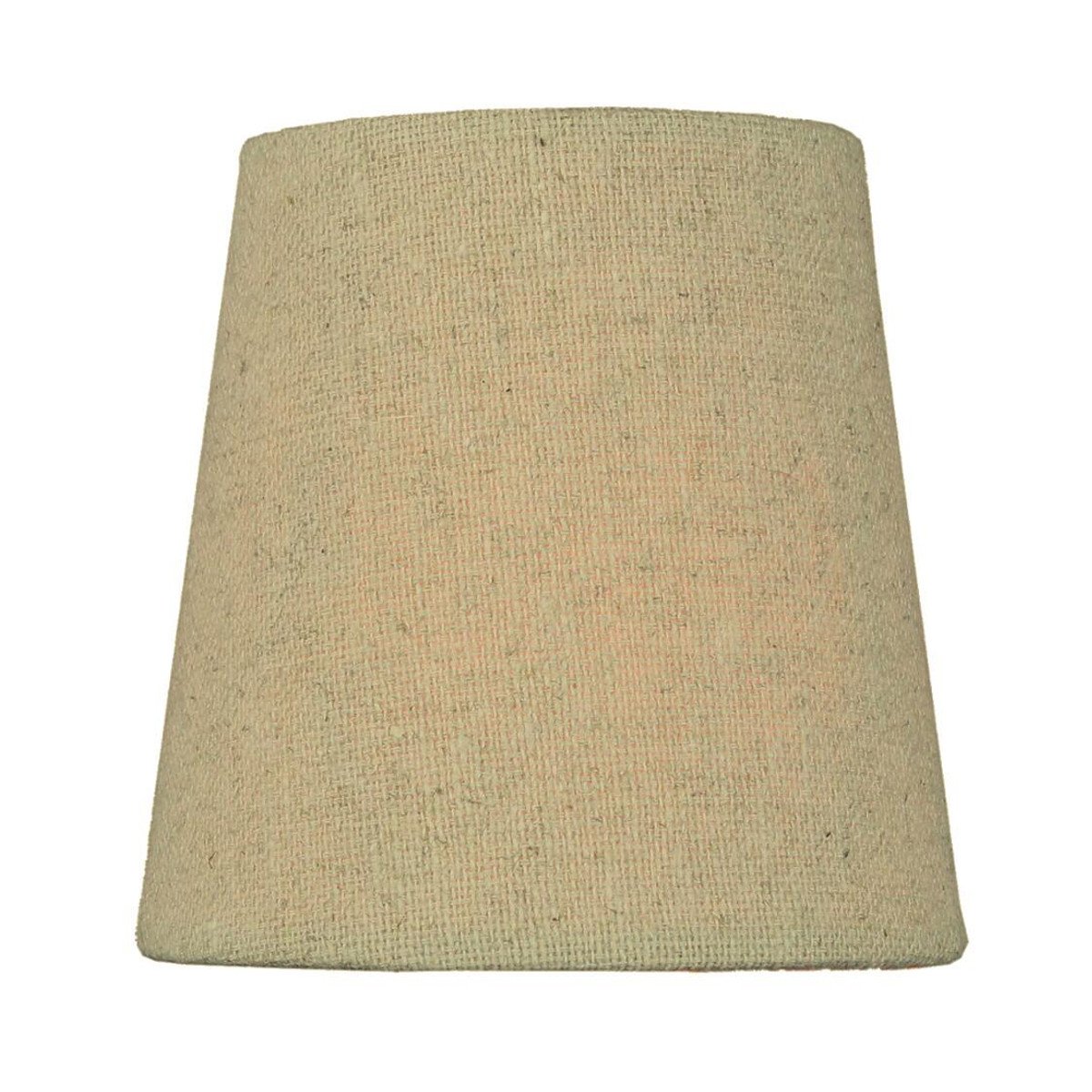 Set of 6 elegant chandelier clip-on lampshades made from premium sand linen fabric, featuring durable brass and steel frames.