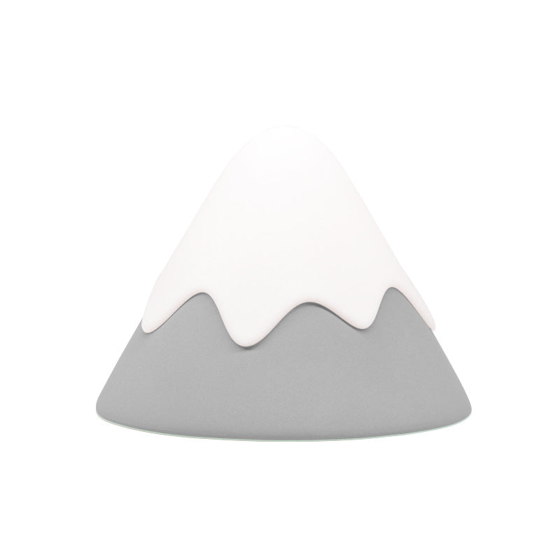 Snow Mountain Induction Night Light with a unique snow mountain design, featuring 12 soft LED lights and a polished finish.