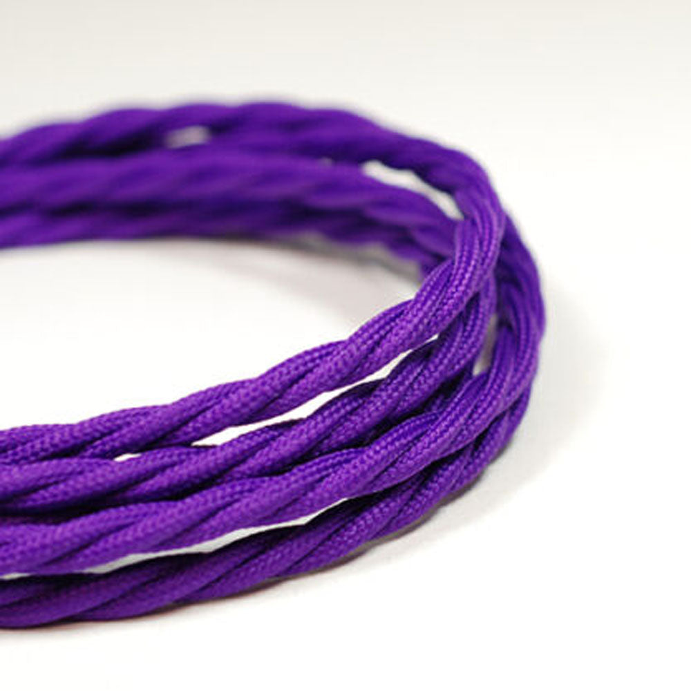 Vintage Stoffummanteltes Lampenkabel in elegantem italienischem Design, ideal für stilvolle Innenräume.