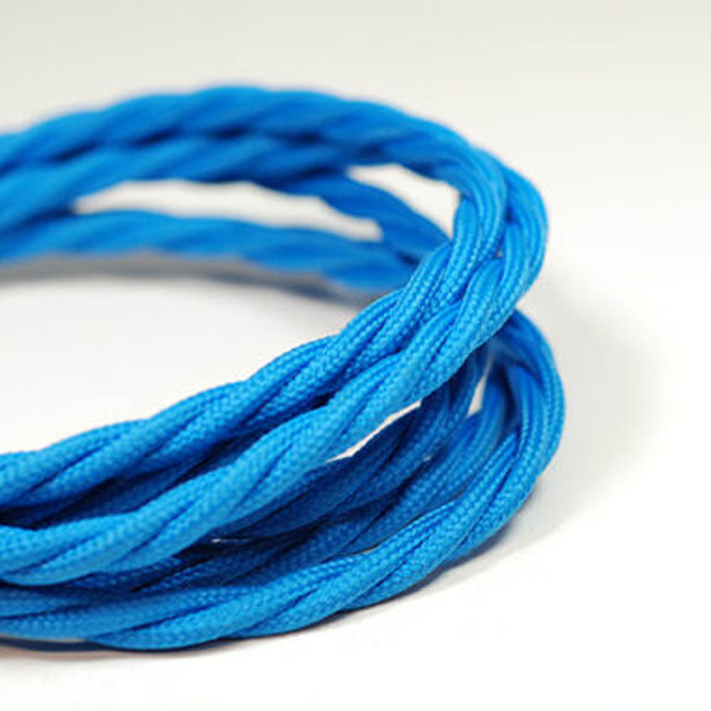 Vintage Stoffummanteltes Lampenkabel in elegantem italienischem Design, ideal für stilvolle Innenräume.