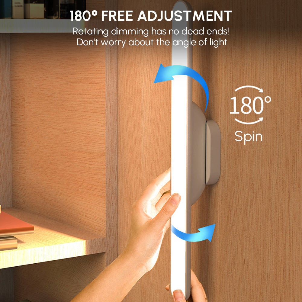 Under Cabinet Light 5W with adjustable brightness and magnetic base, ideal for closets and kitchens.