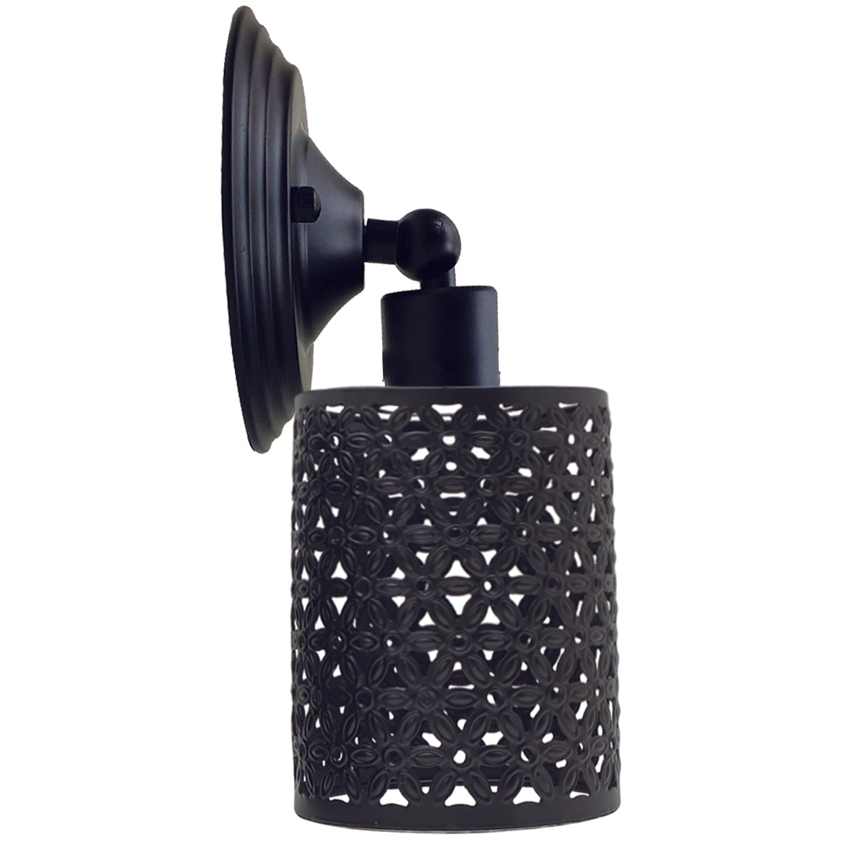 Vintage Retro Industrial Rustic Sconce Wall Light with wire cage design, showcasing a warm glow and elegant craftsmanship.