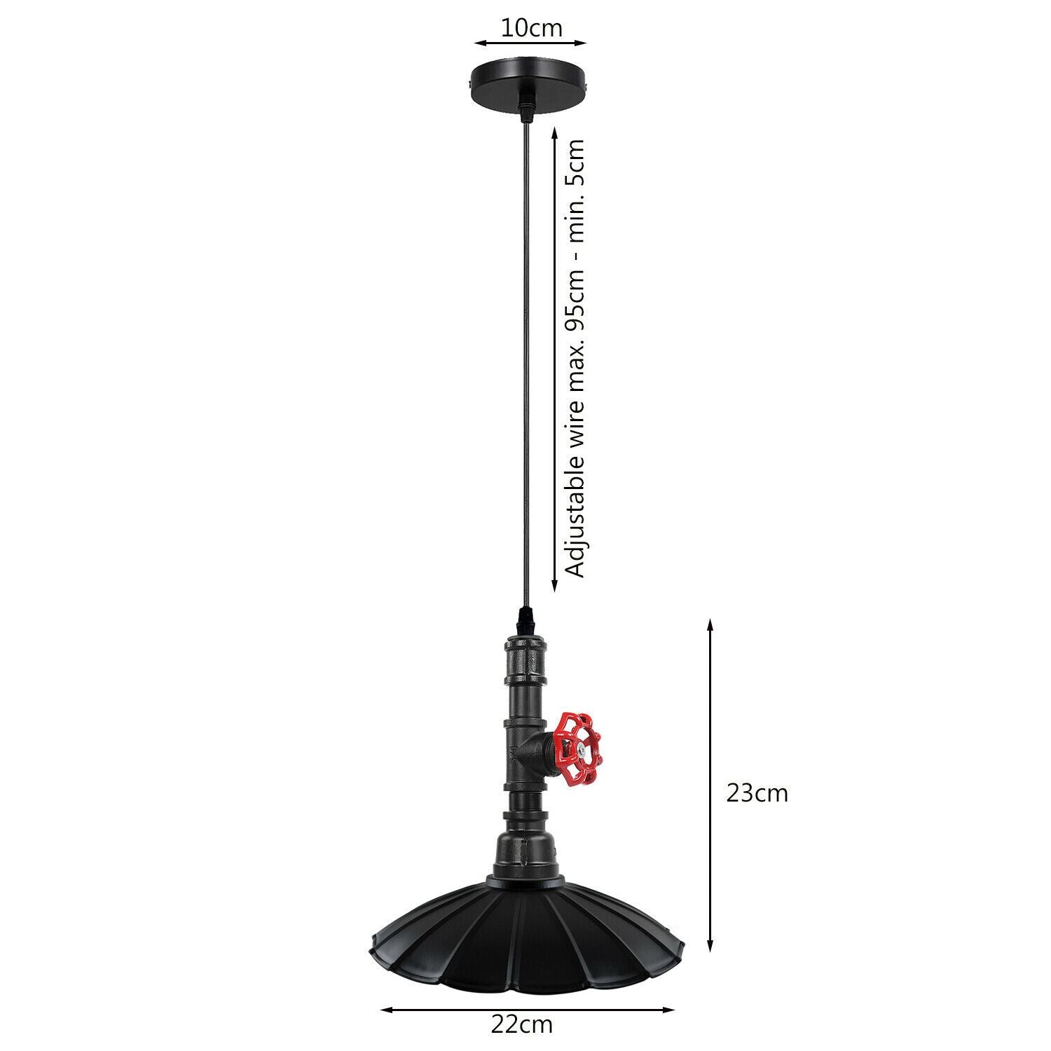 Vintage Style Industrial Pendant Light featuring a steampunk pipe design, ideal for cafes and restaurants.