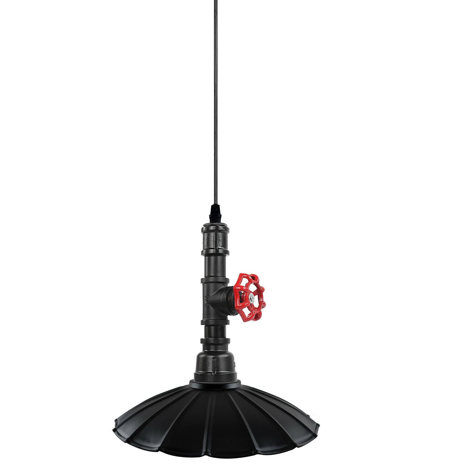 Vintage Style Industrial Pendant Light featuring a steampunk pipe design, ideal for cafes and restaurants.