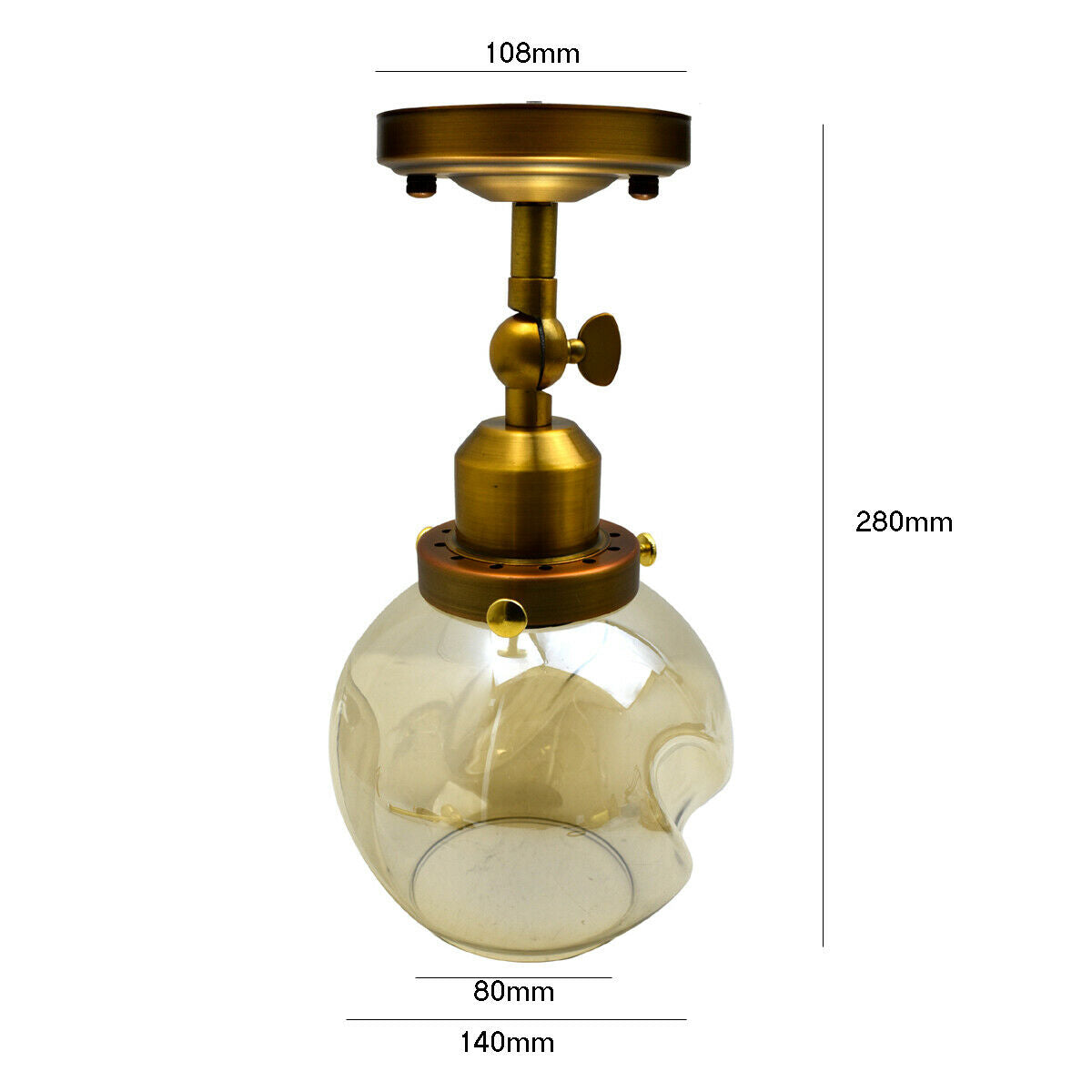 Vintage wall light featuring glass shades and iron hardware, perfect for modern industrial decor.