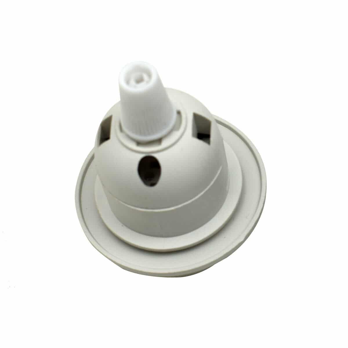 White Lamp Shade Holder Ring E27 Edison with shade ring and cord, showcasing a vintage design for stylish lighting.