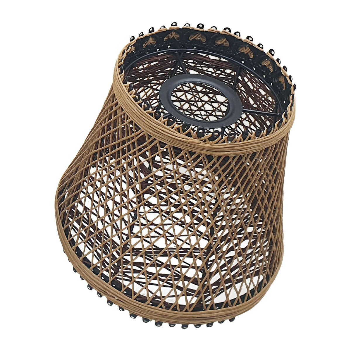 Woven Rattan Creative Lamp Cage showcasing intricate vine design, perfect for stylish home decor.