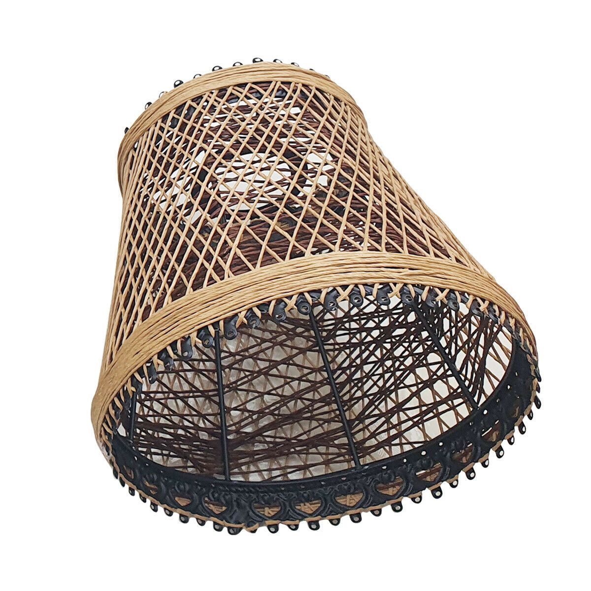 Woven Rattan Creative Lamp Cage showcasing intricate vine design, perfect for stylish home decor.