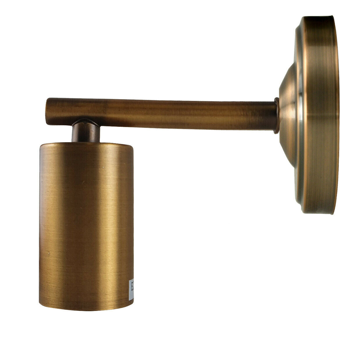 Yellow Brass Industrial Vintage Retro Sconce Wall Light with white interior, showcasing its elegant design and metal construction.