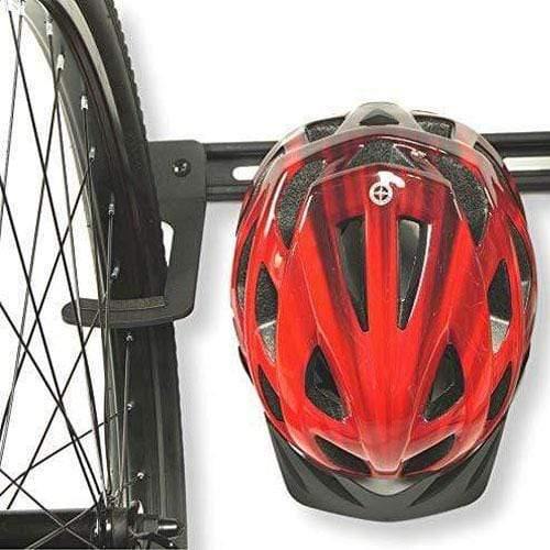 Helmet Hanger for Koova Bike Rack, showcasing its sleek design and mounting hardware, ideal for storing helmets and bike accessories.