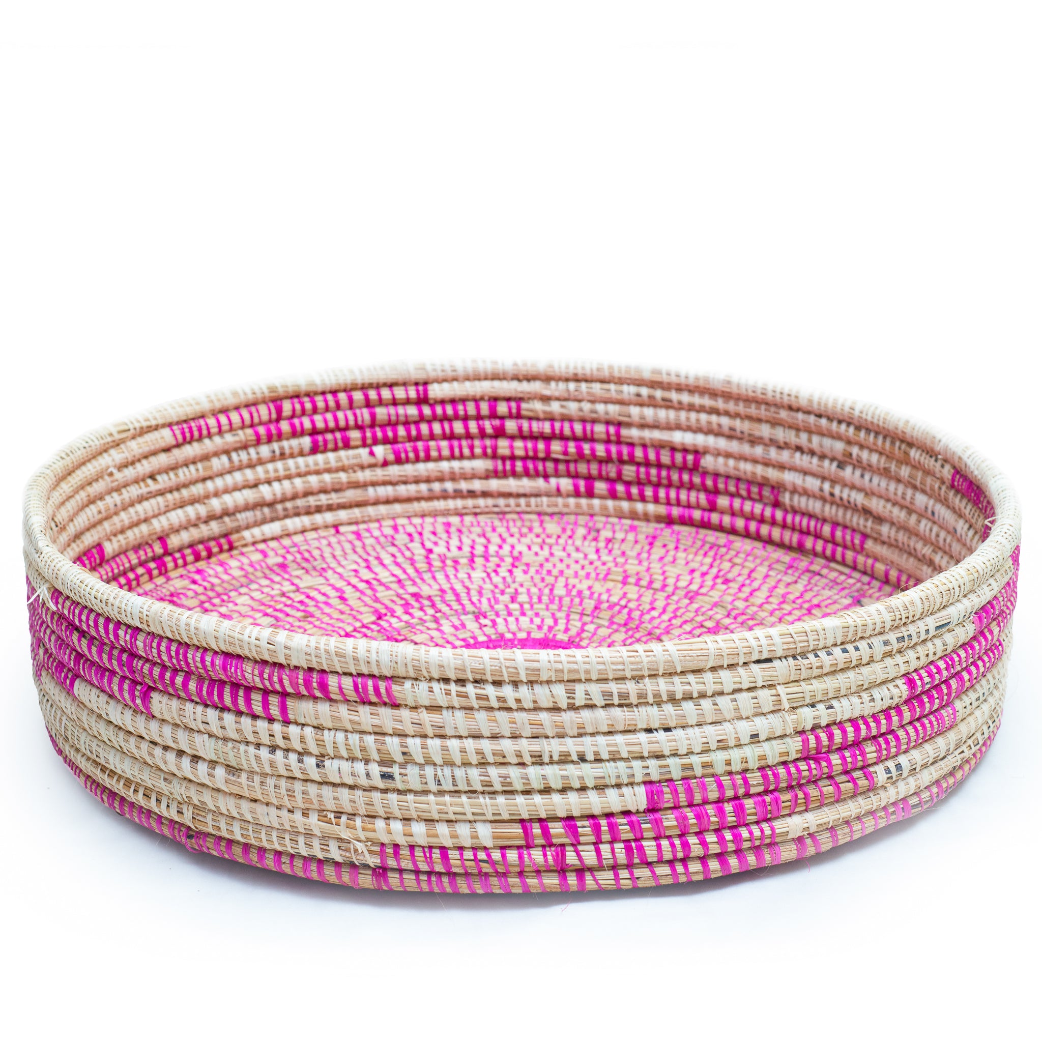 A beautifully handwoven Nairobi bowl showcasing vibrant colors and authentic African design, perfect for home decor and storage.