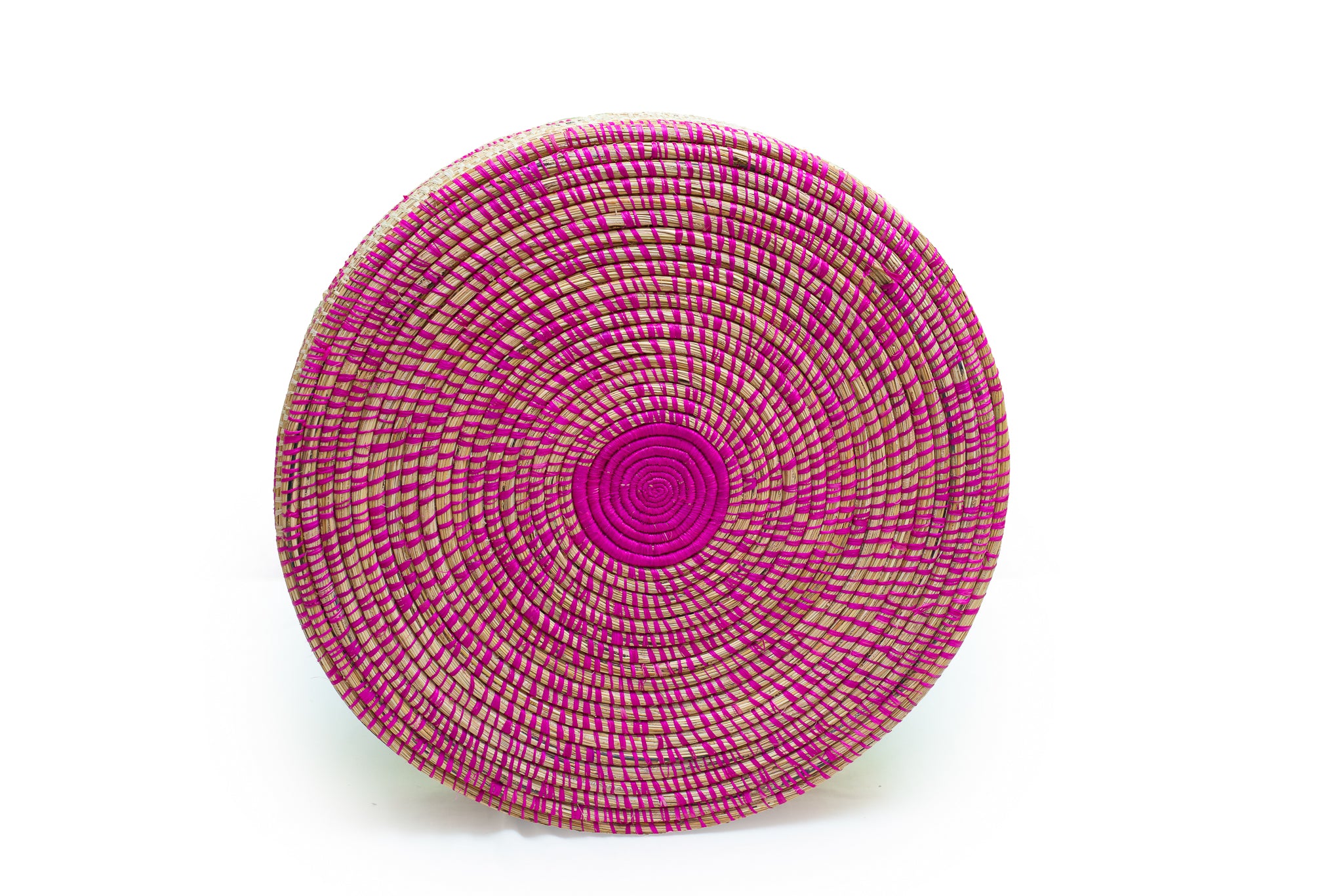 A beautifully handwoven Nairobi bowl showcasing vibrant colors and authentic African design, perfect for home decor and storage.