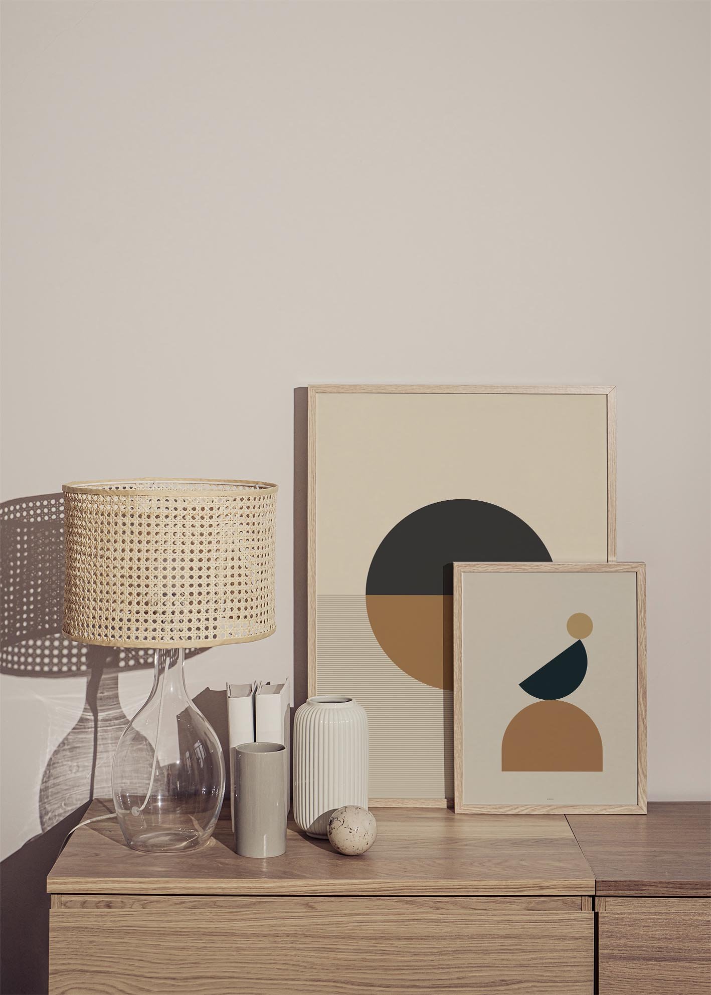 Abstract Geometric I art print featuring vibrant colors and intricate patterns, designed for modern decor.