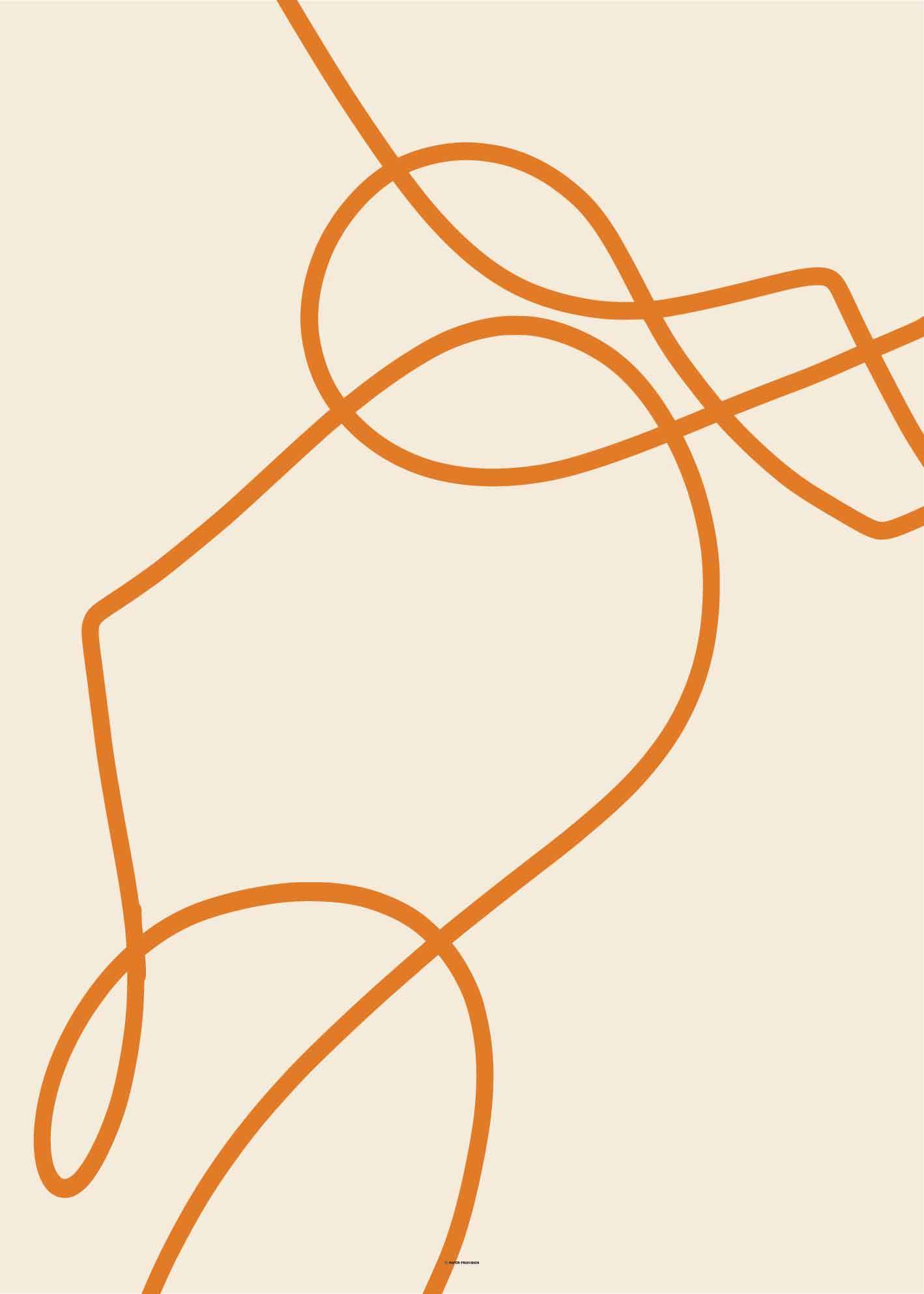 Abstract Lines Orange I artwork featuring vibrant orange lines on high-quality print, perfect for modern decor.