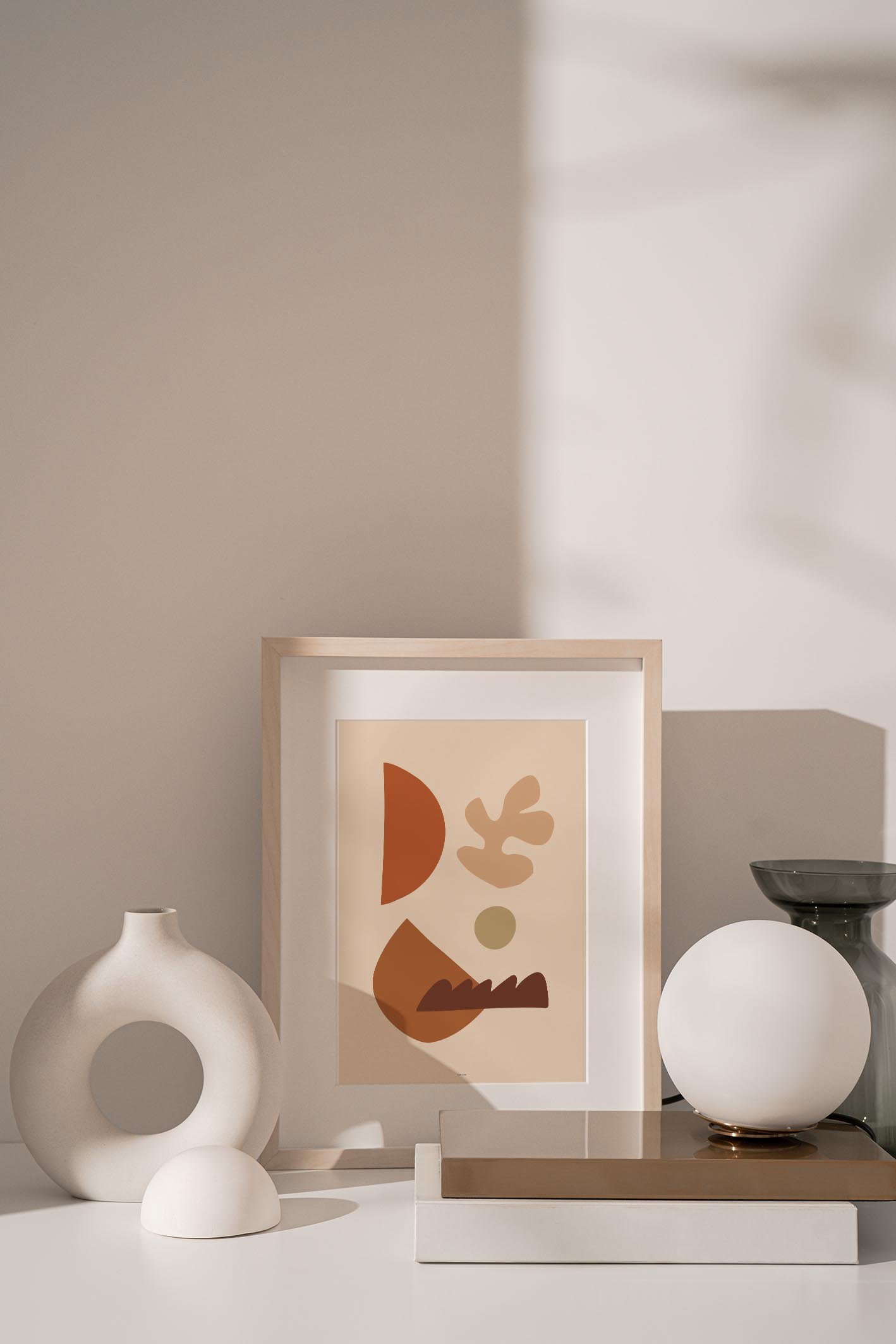 Abstract Organic Composition X print showcasing vibrant colors and intricate designs, perfect for home or office decor.