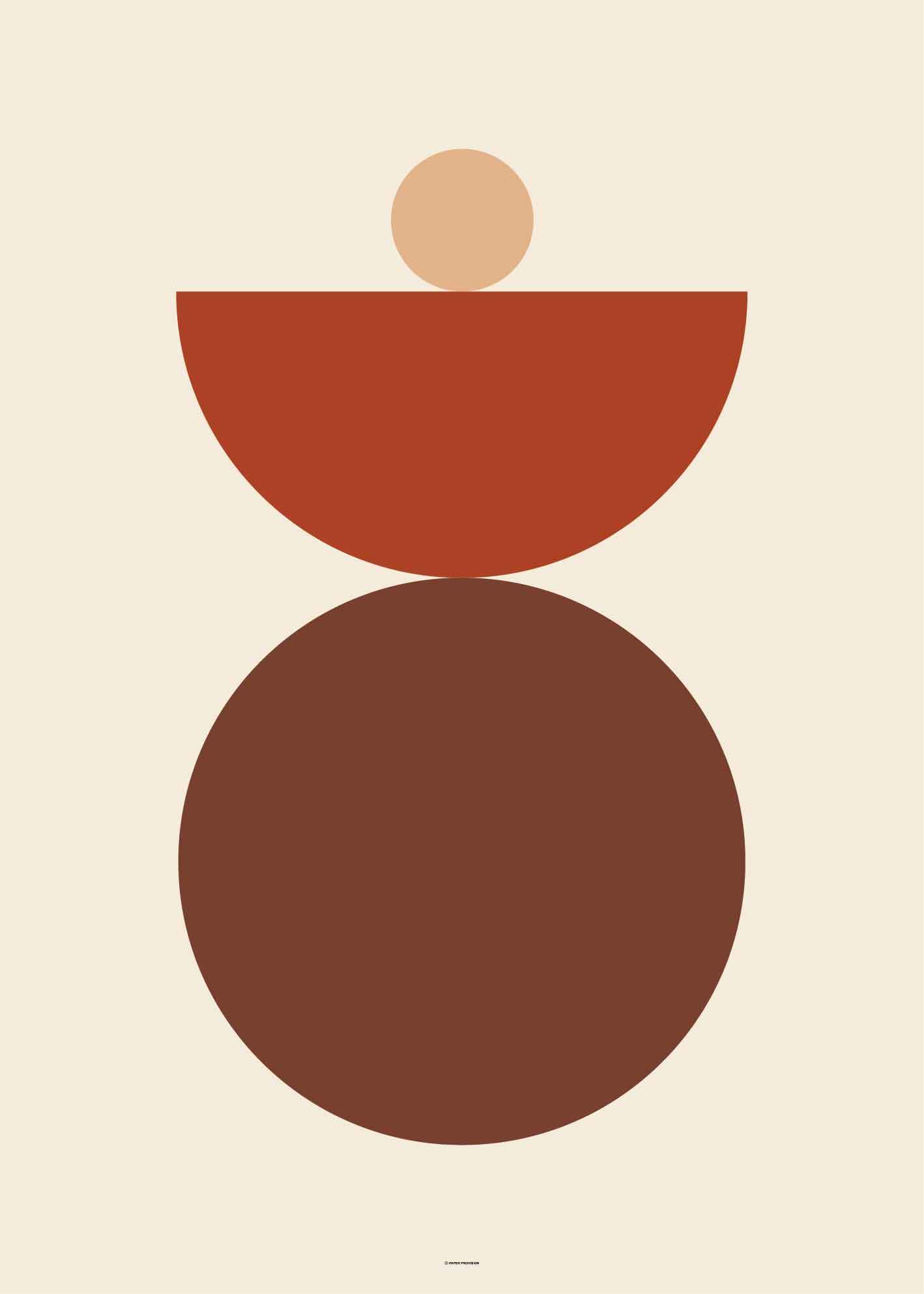 Abstract Shapes Vintage Red print showcasing vibrant colors and intricate details, perfect for home or office decor.