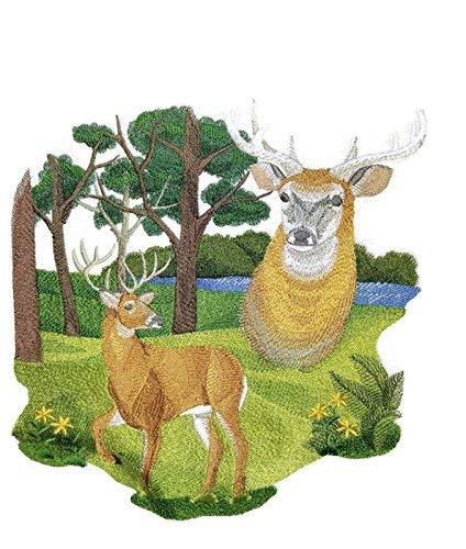 Animal Kingdom Spirit of the Deer embroidered patch featuring a detailed deer portrait on a cotton base.