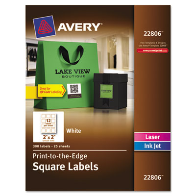 Avery square labels package.
