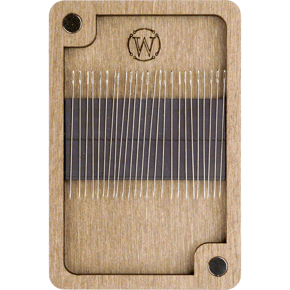 Bead Embroidery Kit FLZB(N)-093 featuring a needle box, perforated cover, PRECIOSA beads, thread, and needles for crafting.