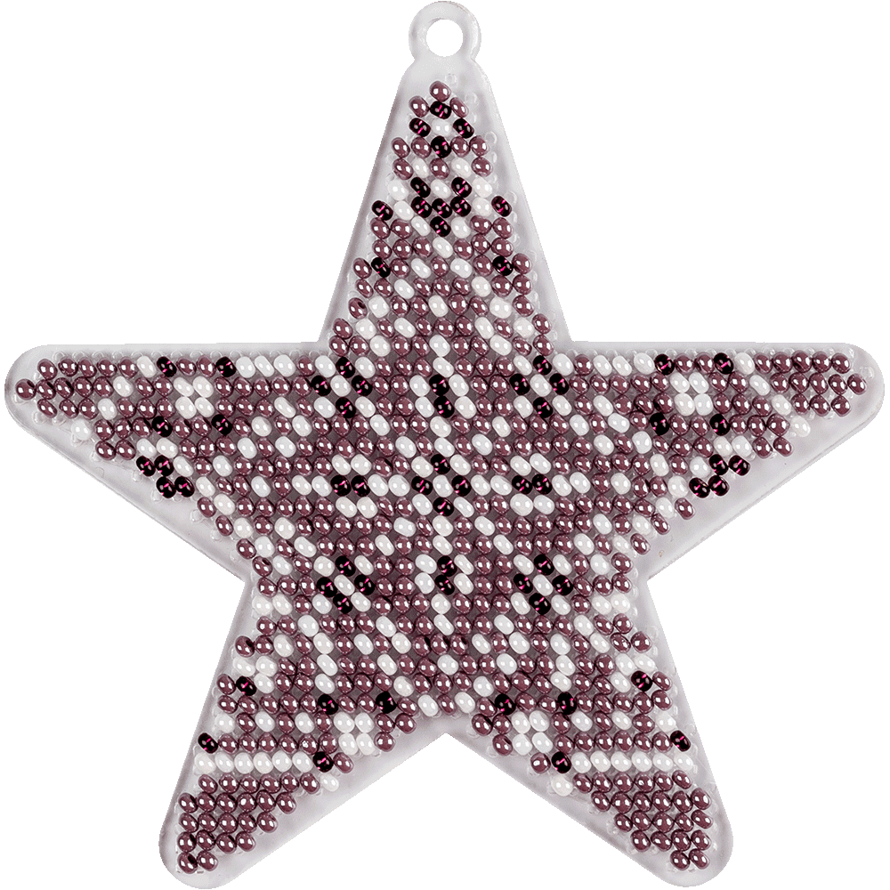 Bead embroidery kit FLPL-038 featuring a plastic base, PRECIOSA beads, and included crafting materials.