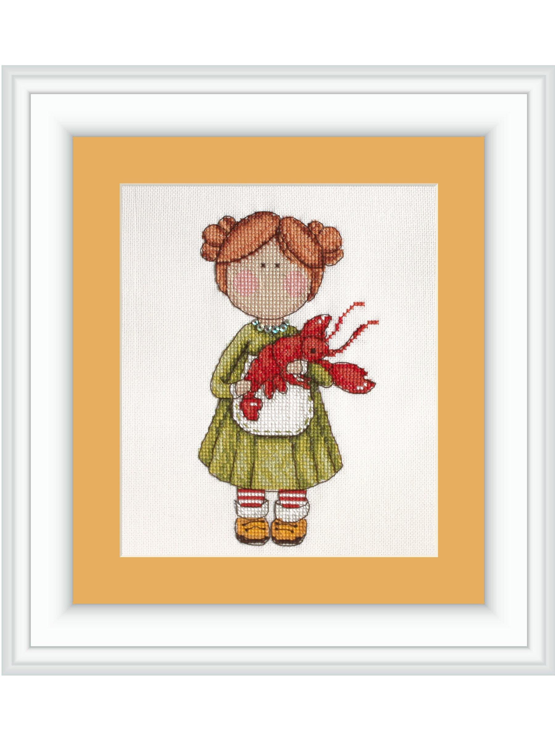Cancer GR-07 Counted Cross-Stitch Kit featuring quality materials and vibrant threads.