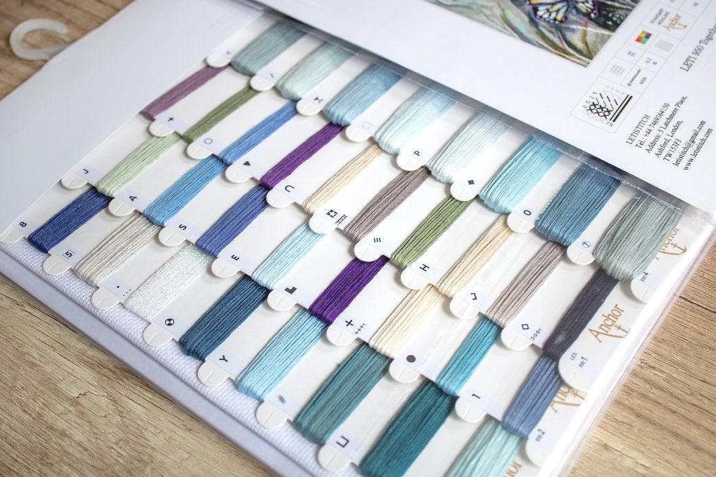 Counted Cross Stitch Kit Together We Are Magic Leti950 featuring vibrant threads and canvas.