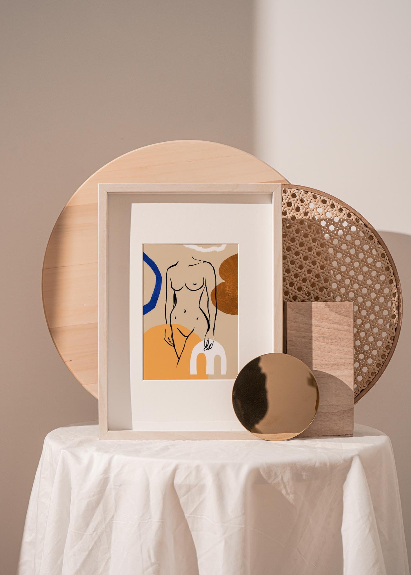 Female Bare I art print showcasing high-quality details and vibrant colors, perfect for home decor.