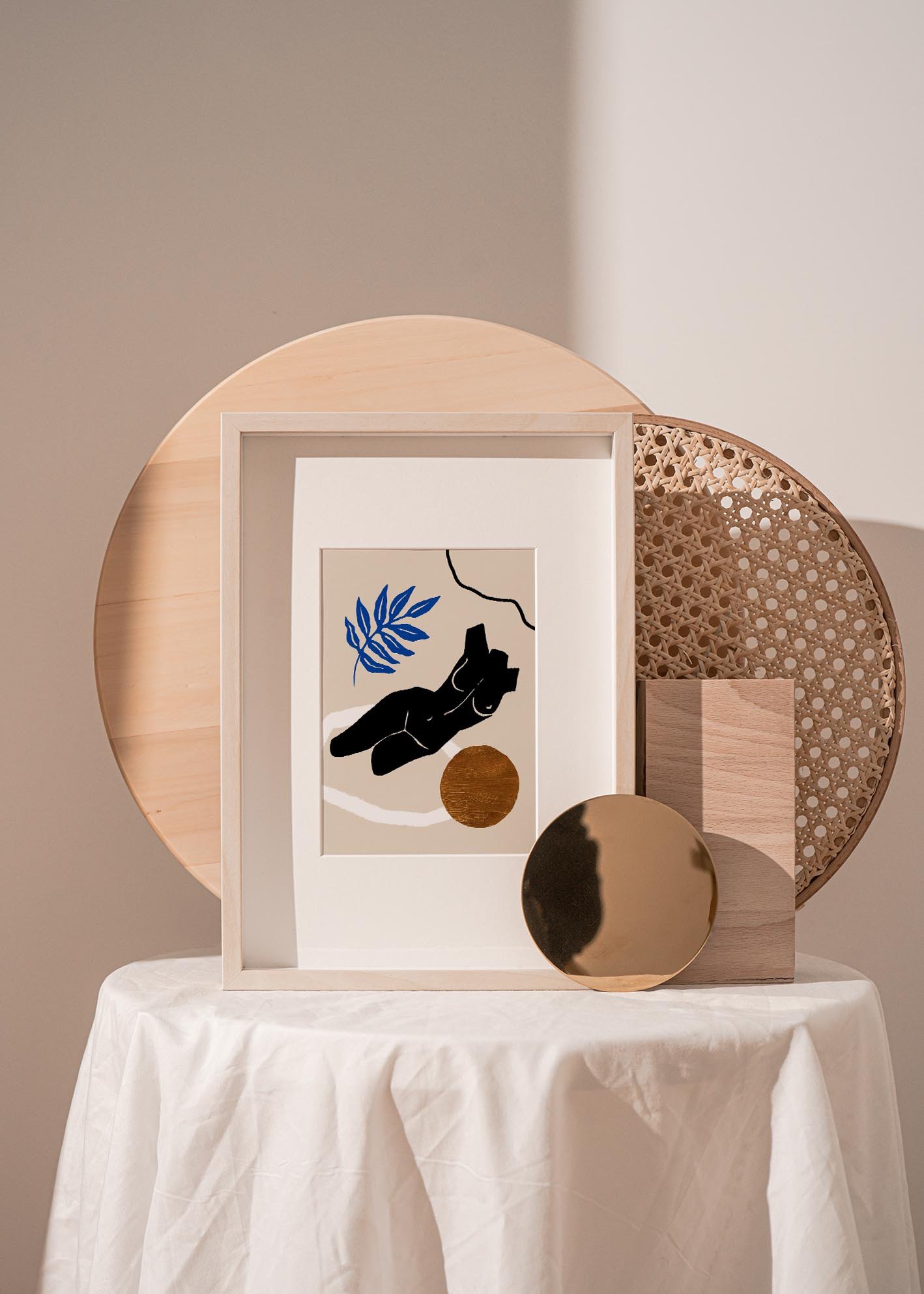 Female Torso II art print showcasing elegant design and fine details, perfect for home decor.