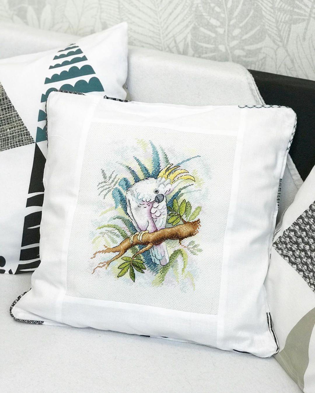 From the Jungle SM-200 Counted Cross Stitch Kit featuring colorful threads and AIDA canvas.