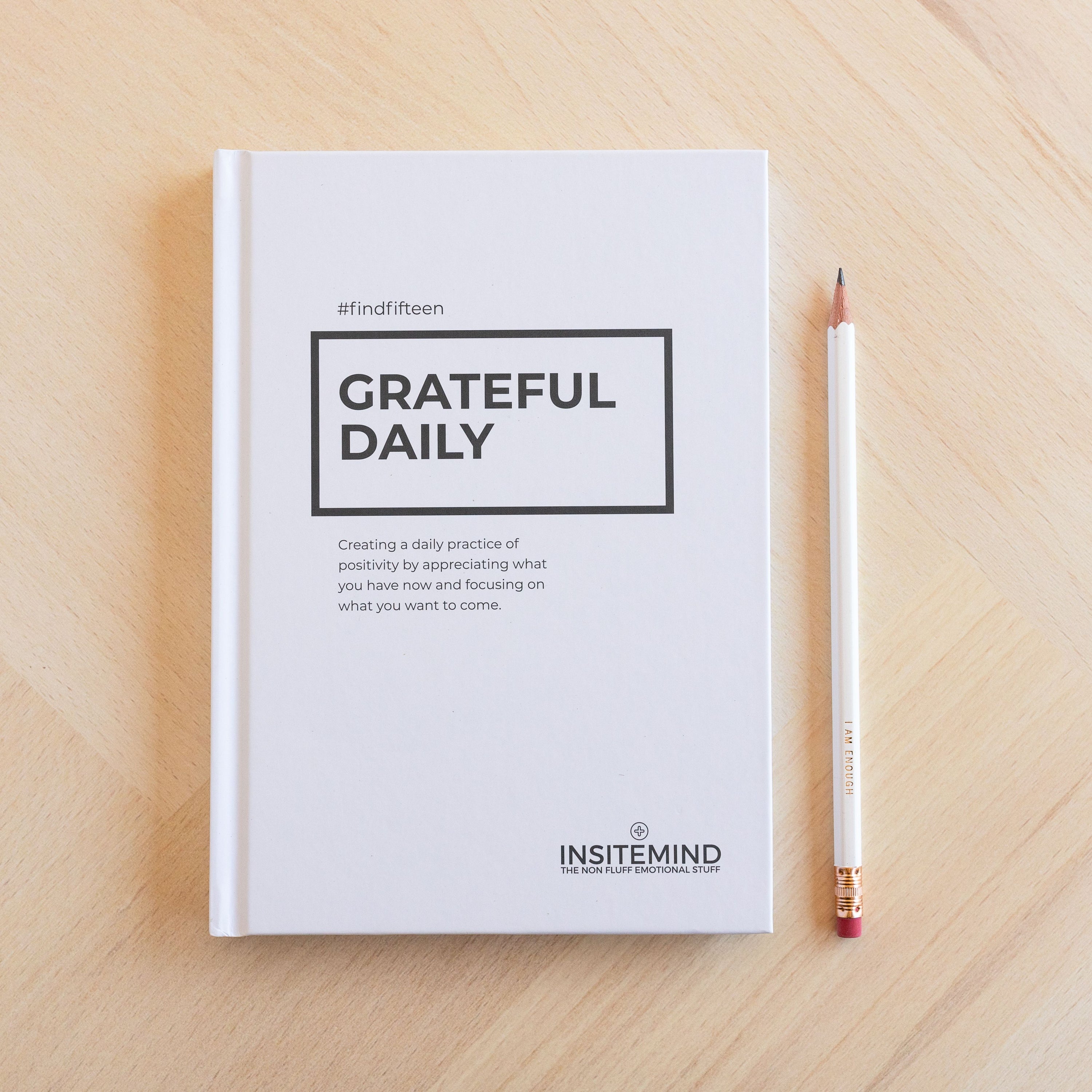 Grateful Daily Journal featuring a beautifully designed hardcover with positive prompts for daily gratitude practice.