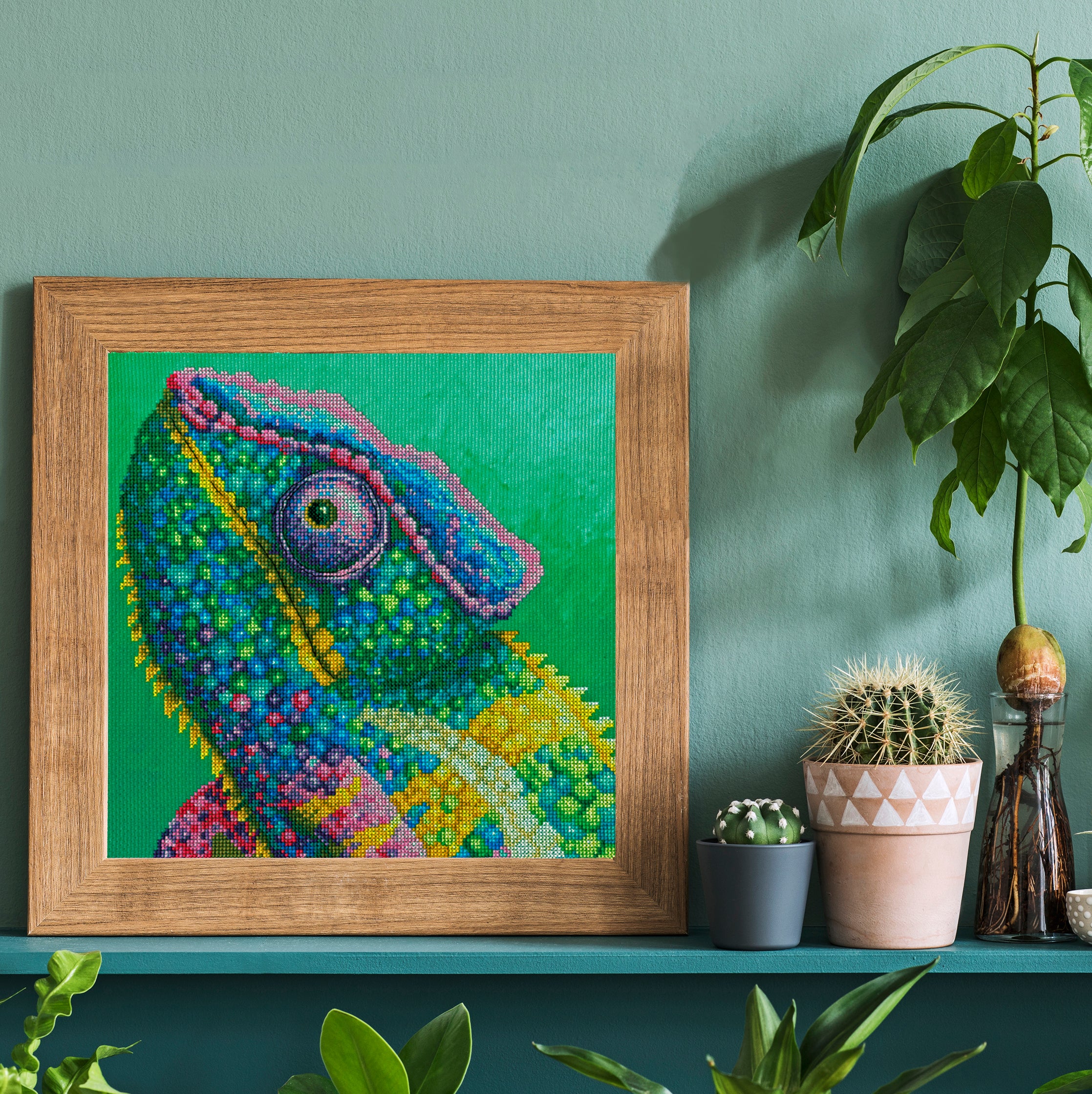 Illusion XRF2 Counted Cross Stitch Kit with vibrant threads and printed Aida fabric.