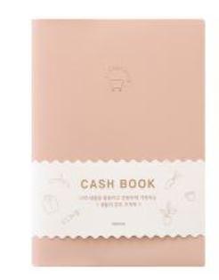 INDIGO SIMPLE CASH BOOK featuring a stylish cover and undated pages for tracking expenses over 12 months.