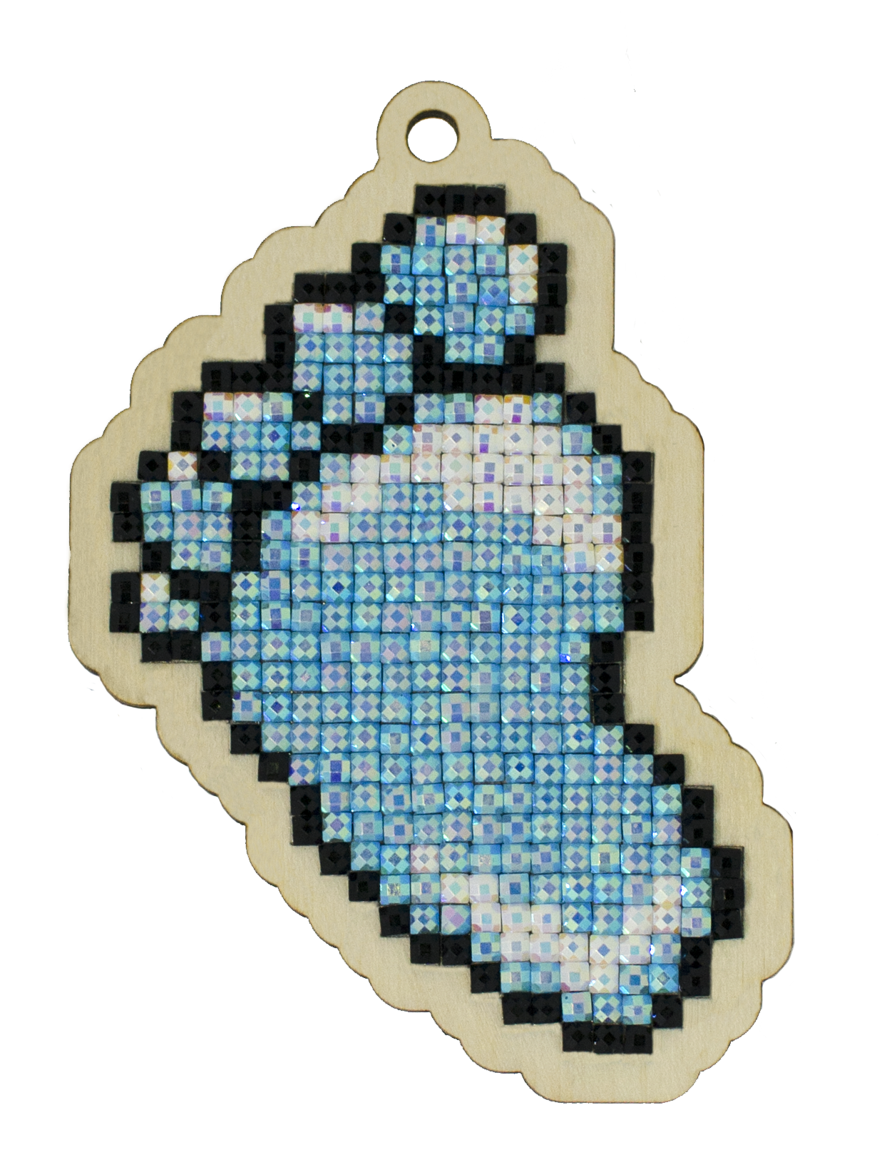 Little Boy WWP438 Diamond Painting Kit featuring a plywood base, colorful acrylic rhinestones, and crafting tools for DIY art.