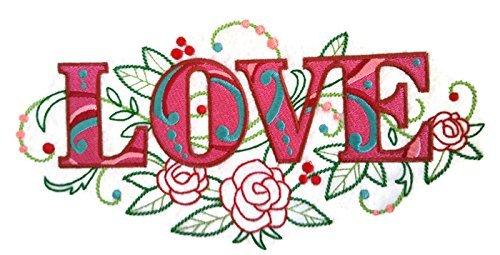 Love Vintage Flower Fade Embroidered Patch showcasing intricate floral design on a cotton base, ideal for iron-on or sewing applications.