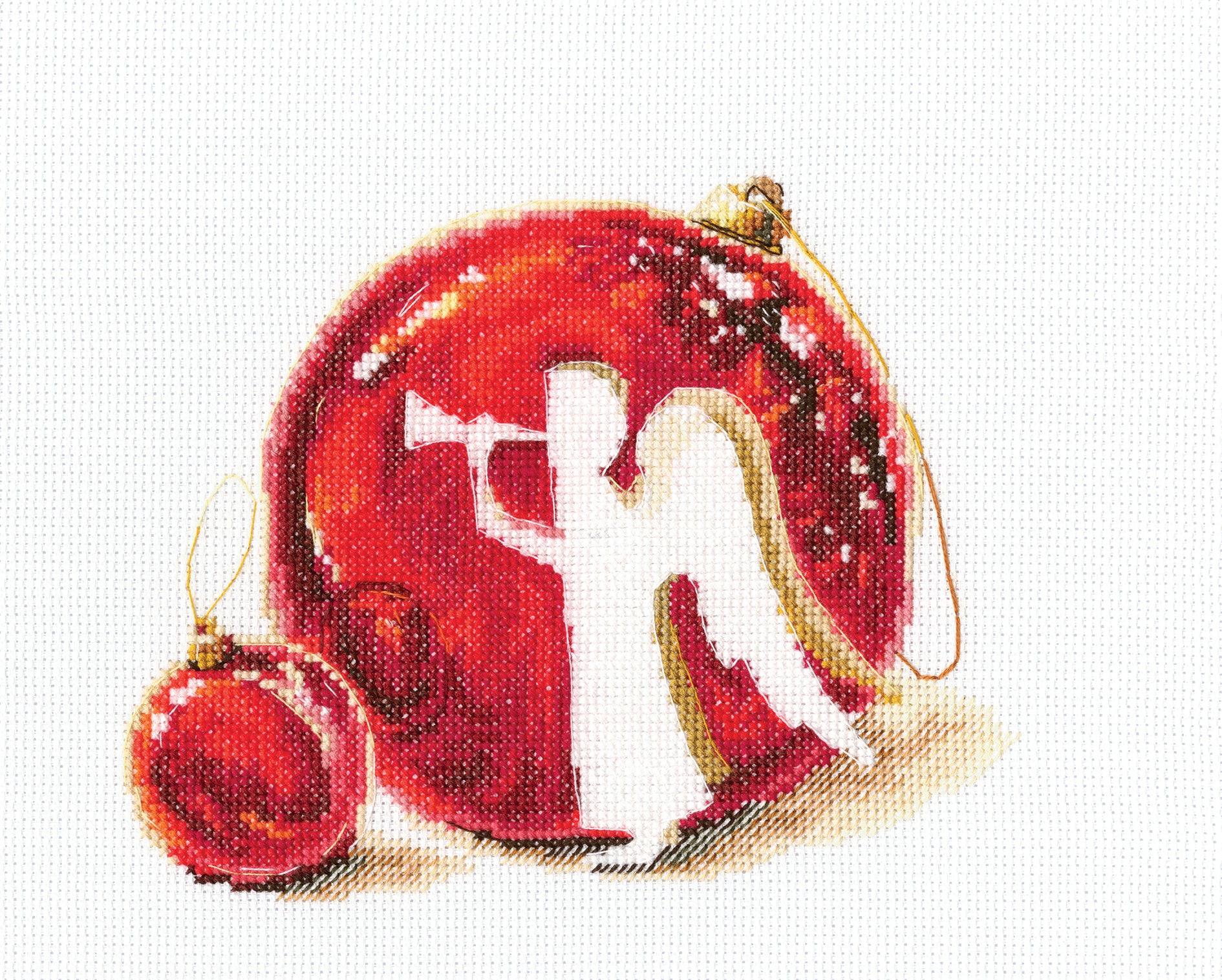Merry Christmas! M645 Counted Cross Stitch Kit featuring Aida canvas, DMC threads, and festive design elements.