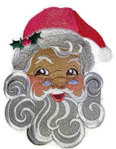 Merry Christmas So-Sweet Santa Claus embroidered patch featuring vibrant colors and intricate design, perfect for festive garments.