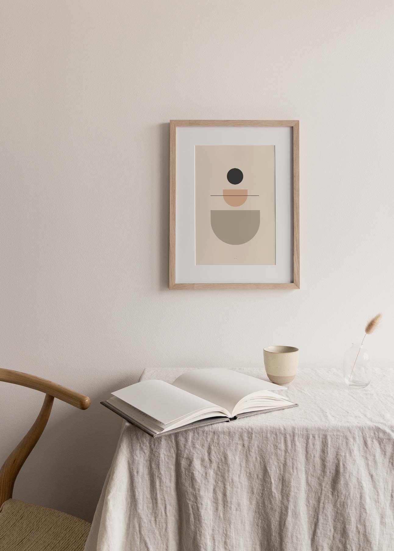 Minimalist Boho IV art print showcasing intricate details and vibrant colors, perfect for home decor.