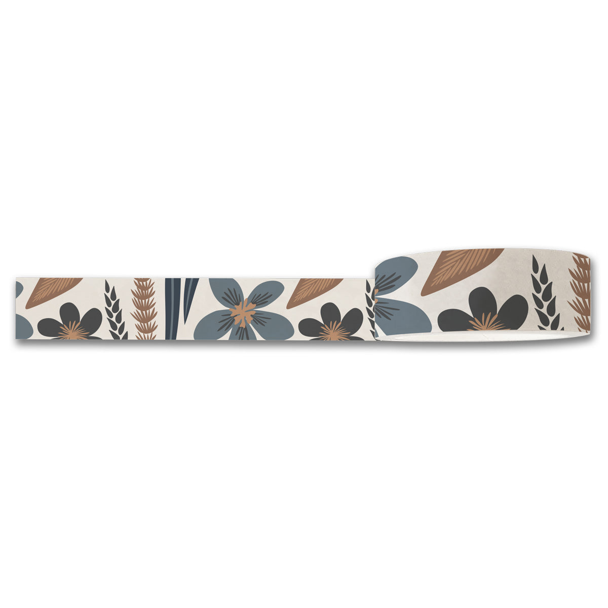 Misty Bloom Floral Washi Tape featuring a vibrant floral design on a 15 mm wide tape roll.