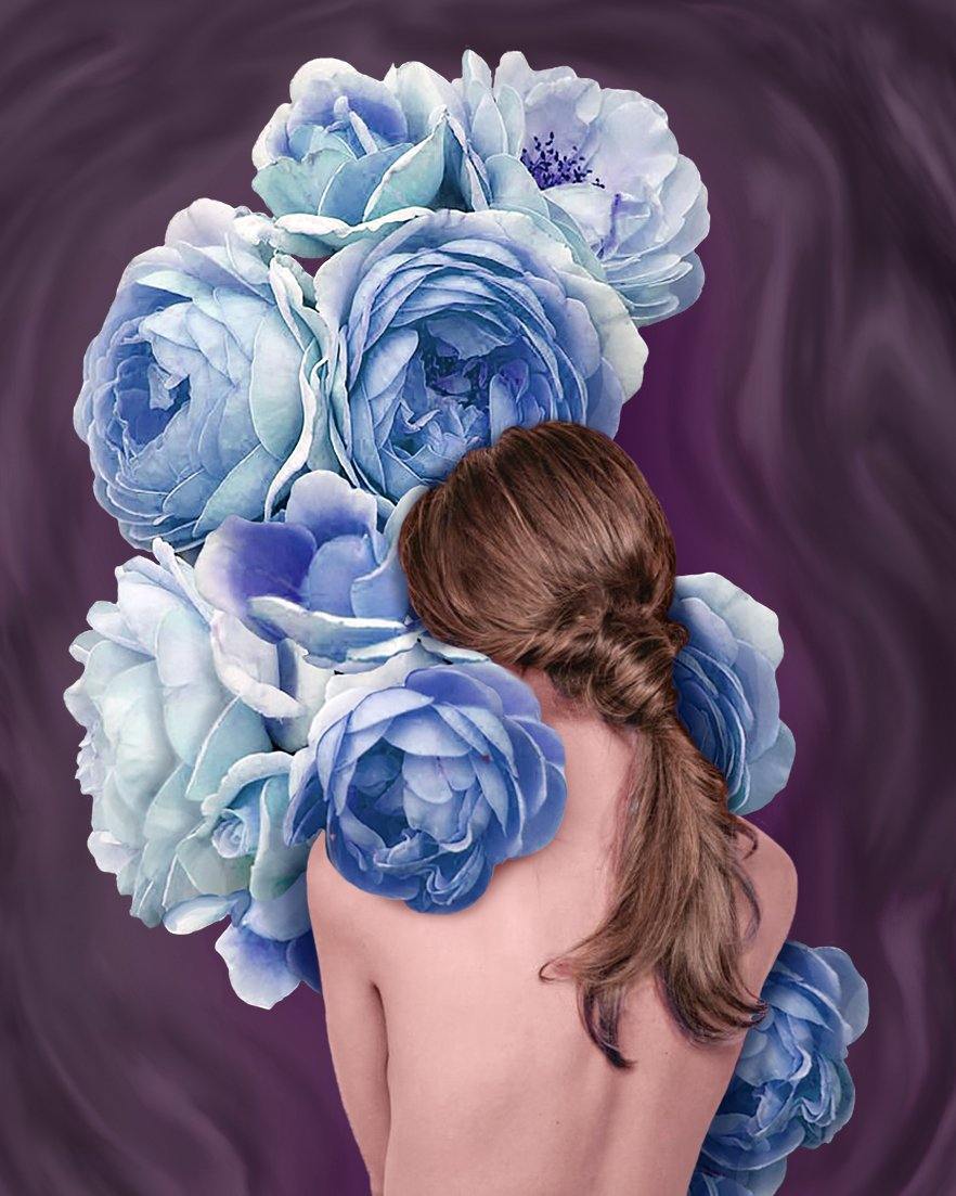 Music of Flowers CS2522 diamond painting kit with colorful square acrylic diamonds and self-adhesive canvas.