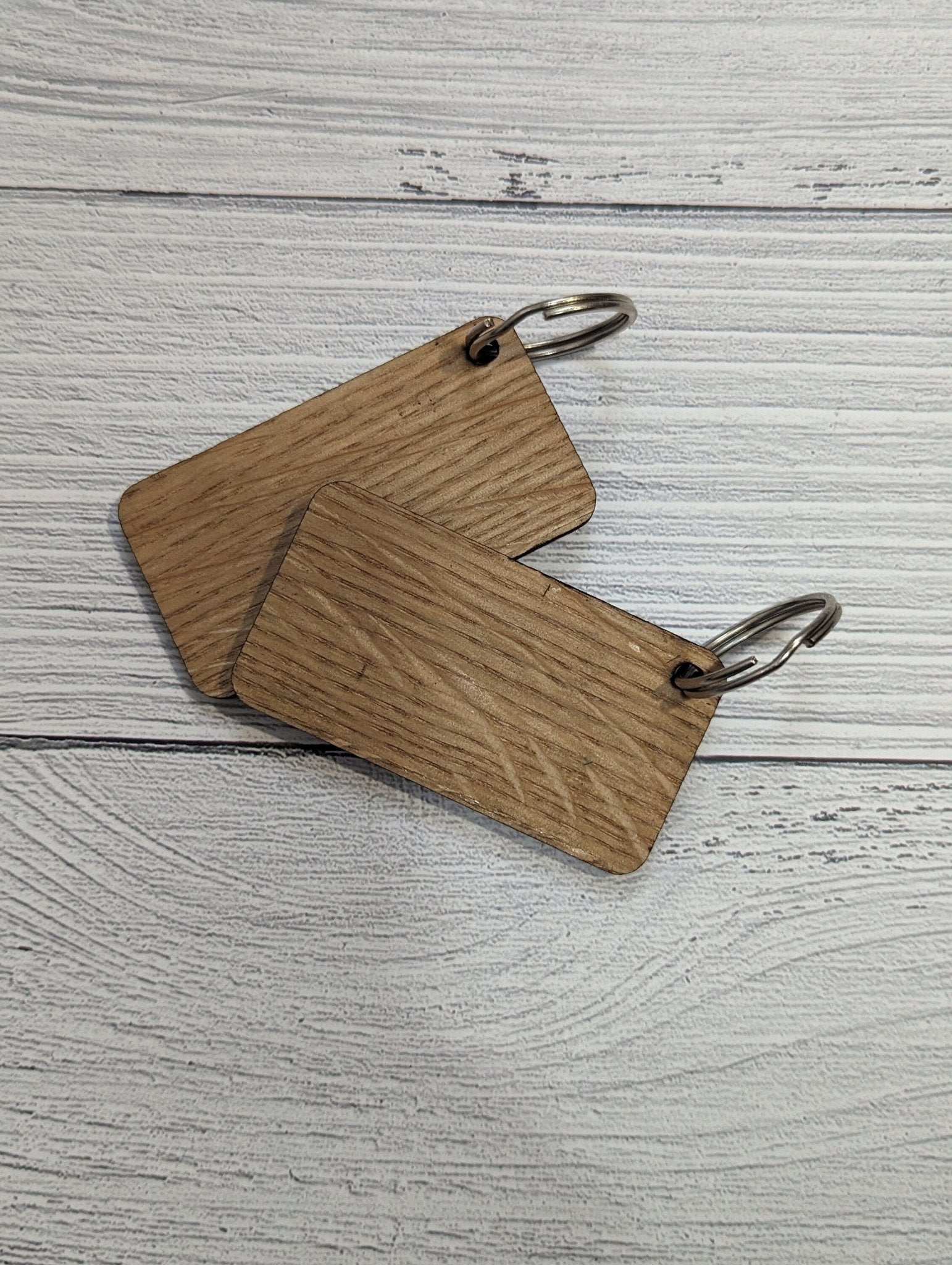Northern Ireland Flag Keyring made from oak MDF, featuring laser engraved design, showcasing the vibrant colors of the flag.
