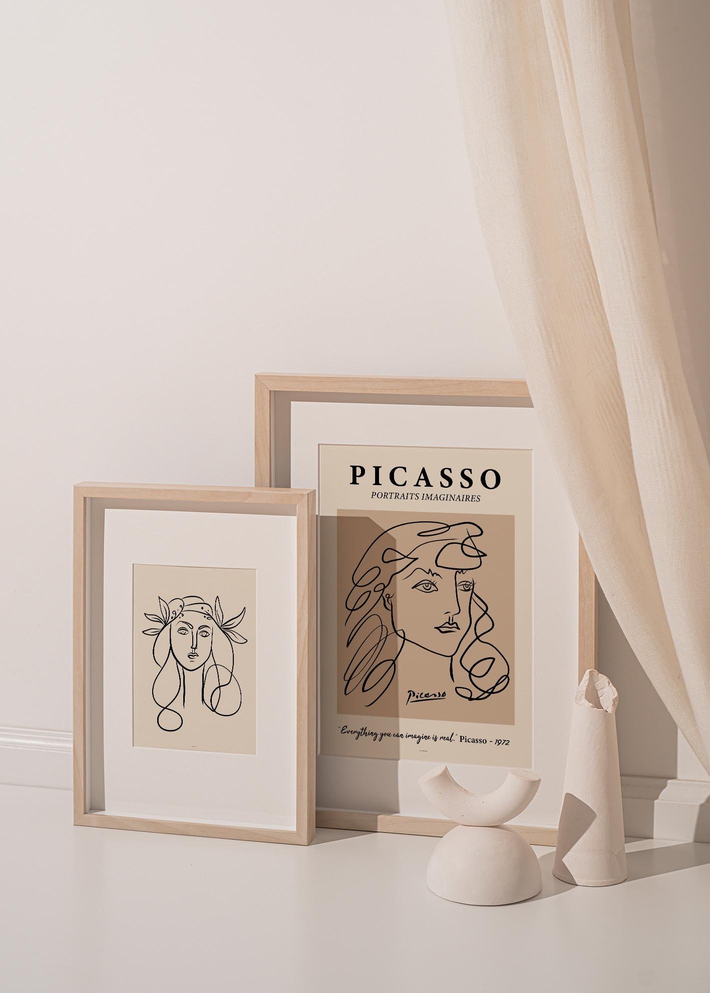 Art print of Picasso Françoise, showcasing vibrant colors and intricate details, perfect for framing.