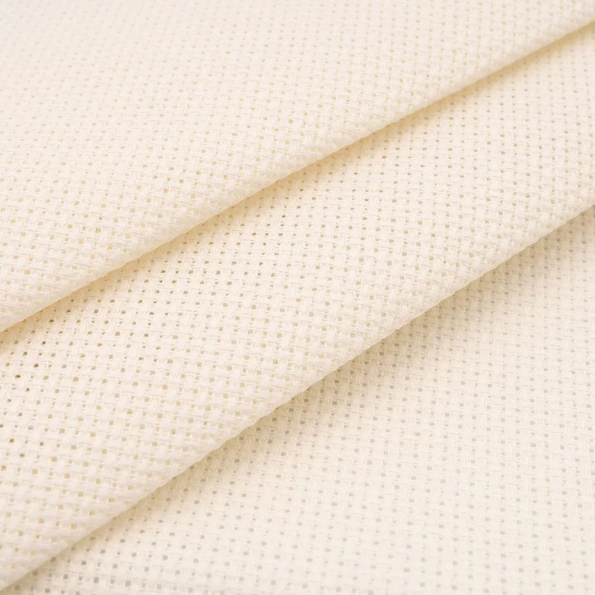 Precut Zweigart Aida 3251/264 Ivory canvas, 16 count, 100% cotton, measuring 48x53 cm, ideal for embroidery projects.